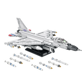 Briques REOBRIX 33027 Avion de chasse F-16 Fighting Falcon (1427 éléments)