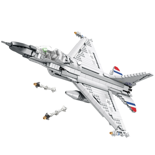 Briques REOBRIX 33027 Avion de chasse F-16 Fighting Falcon (1427 éléments)
