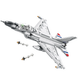 Briques REOBRIX 33027 Avion de chasse F-16 Fighting Falcon (1427 éléments)