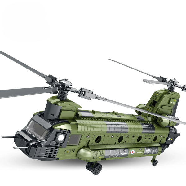 Briques REOBRIX 33031 Hélicoptère de transport CH-47 Chinook (1451 éléments)
