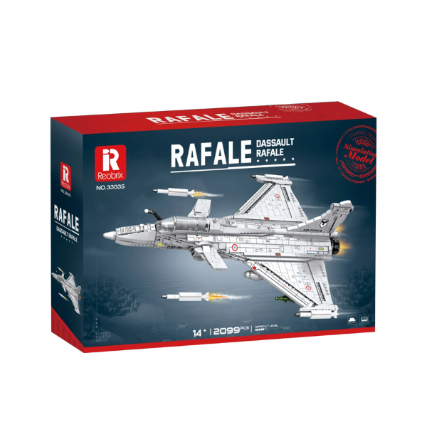Boîte de maquette en briques Rafale, Dassault Rafale, 2099 pièces