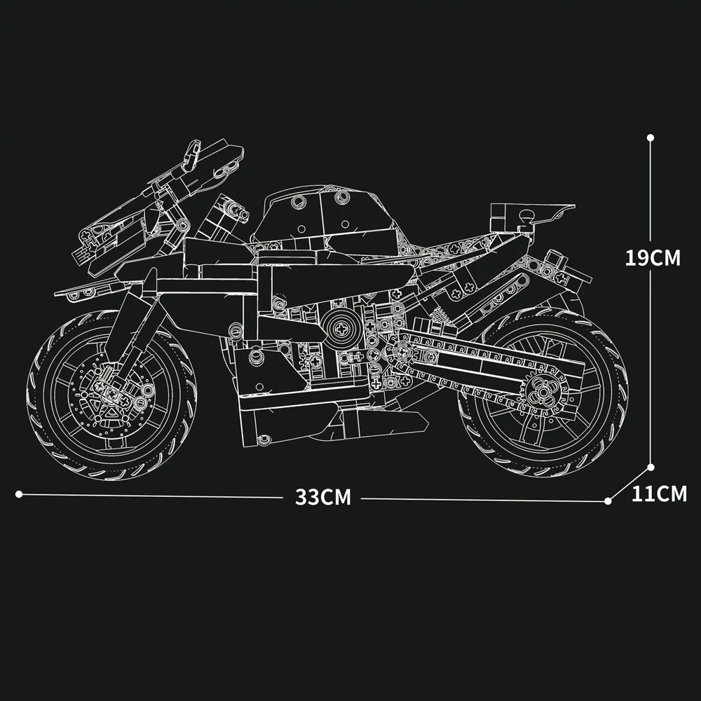 Briques REOBRIX 99040 Moto Sport 1000 RR (949 éléments)