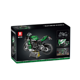 Boîte de construction moto sportive Technic verte et grise, modèle 570 H2 SX SE (2088)