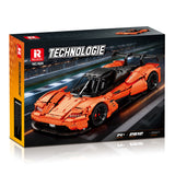 Boîte de jeu de construction NovaBrik REOBRIX 11011 KTM X-Bow GT2 orange avec 2812 pièces pour adultes