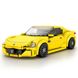 Modèle réduit NovaBrik REOBRIX 823 de la voiture de sport Maserati GranTurismo jaune en blocs de construction
