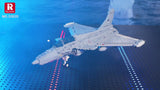 Briques REOBRIX 33035 Chasseur aérien Dassault Rafale (2099 éléments)