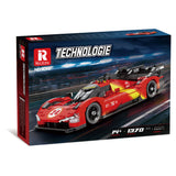 Boîte de briques REOBRIX Technologie HyperCar rouge, 1370 éléments, modèle 11041